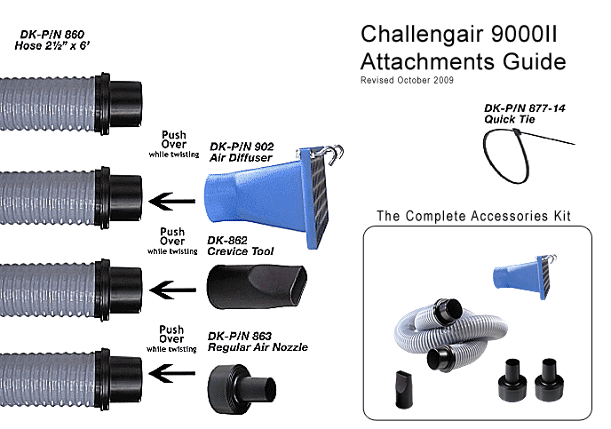 Challengair 9000II Attachments Guide