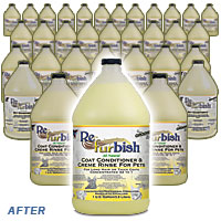 Refurbish now makes up to 33 gallons of conditioner from one bottle of concentrate.