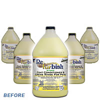 Previously with Refurbish 1 bottle of concentrate would make up to 5 gallons of conditioner.